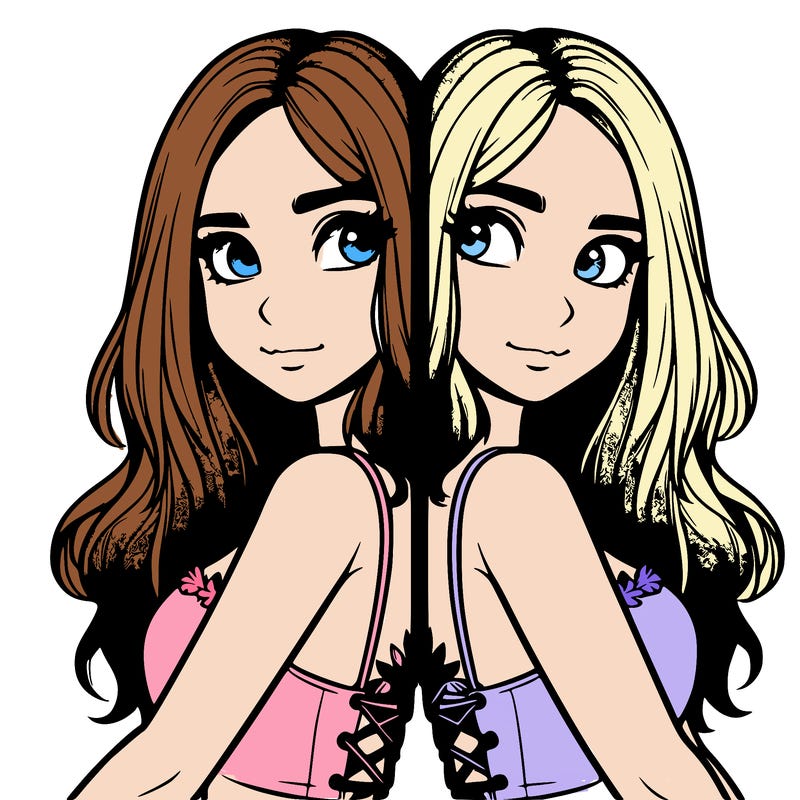 a realistic girl split