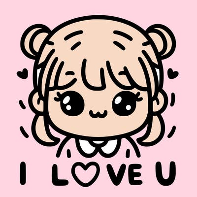 girl saying i love u