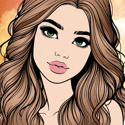 beautiful realistic girl