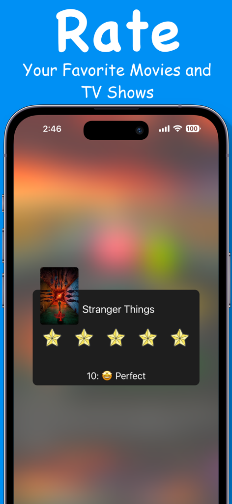 Movies Box & TV Show - Interface for rating movies and TV shows in the Movies Box app