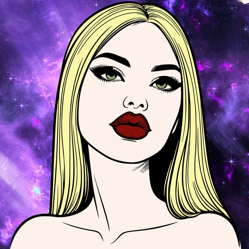 realistic woman with full lips