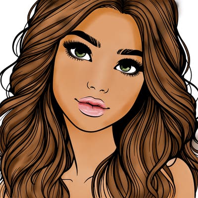 beautiful realistic girl