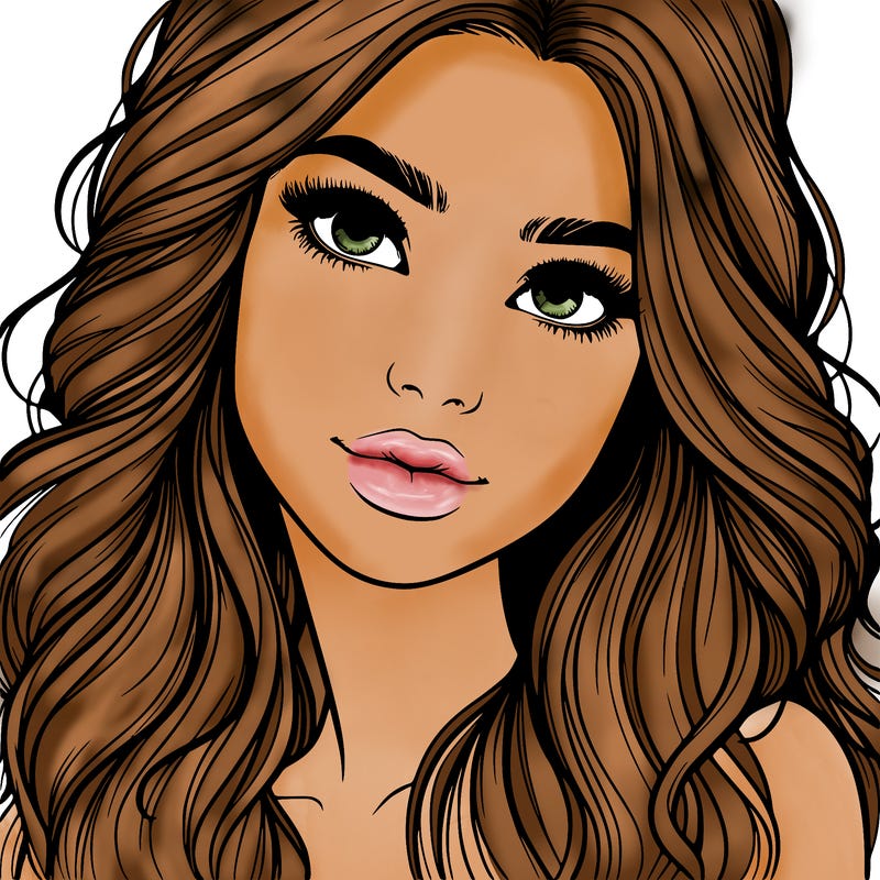 beautiful realistic girl