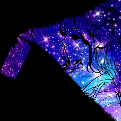 a realistic girl spray, painting