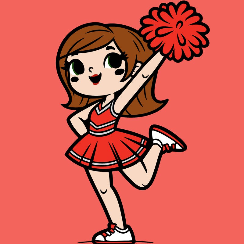 a cheerleader