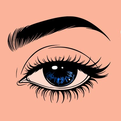 eye closed realistic