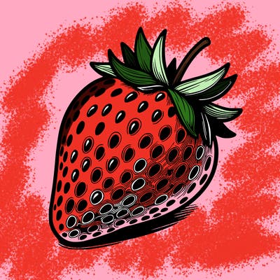 realstic strawberry
