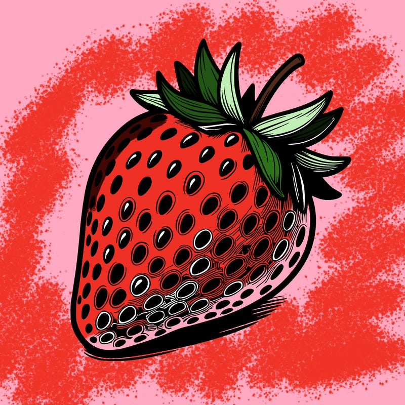 realstic strawberry