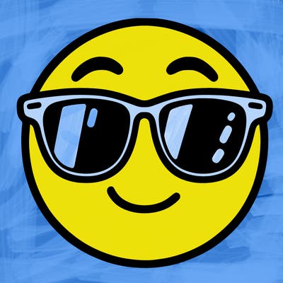 emoji with sunglasses