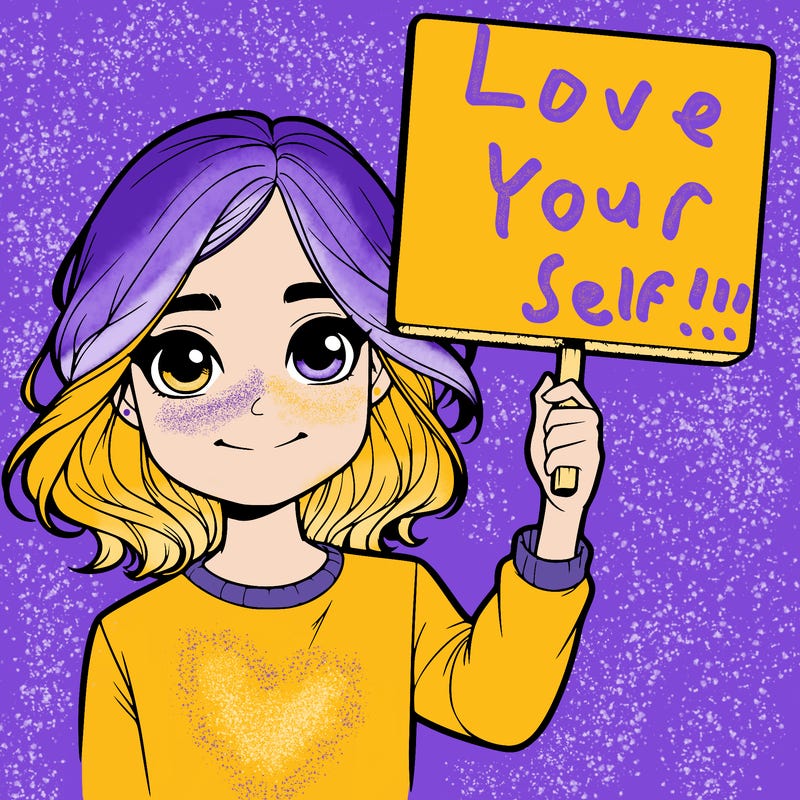 realistic girl holding up a sign