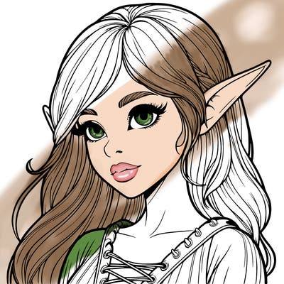 realistic elf girl
