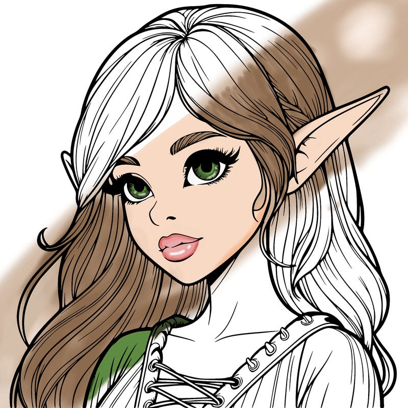 realistic elf girl