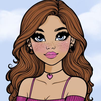 realistic pretty girl