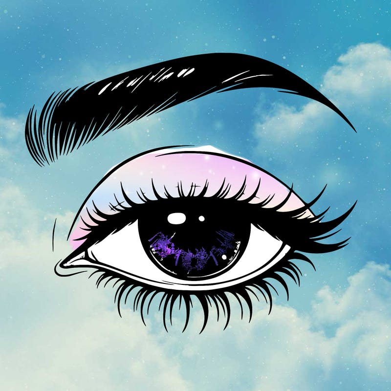 eye closed realistic