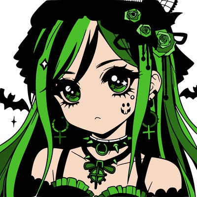 anime - goth girl