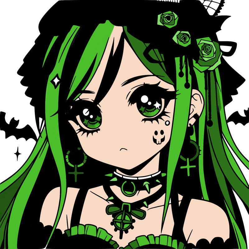 anime - goth girl