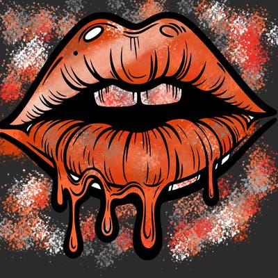 lips that look realistic and drip