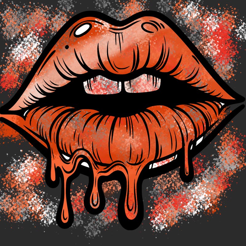 lips that look realistic and drip