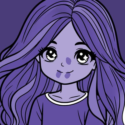 a 12 year old girl with long hair