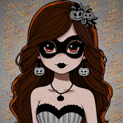 halloween  realistic girl