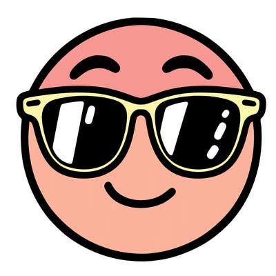 emoji with sunglasses