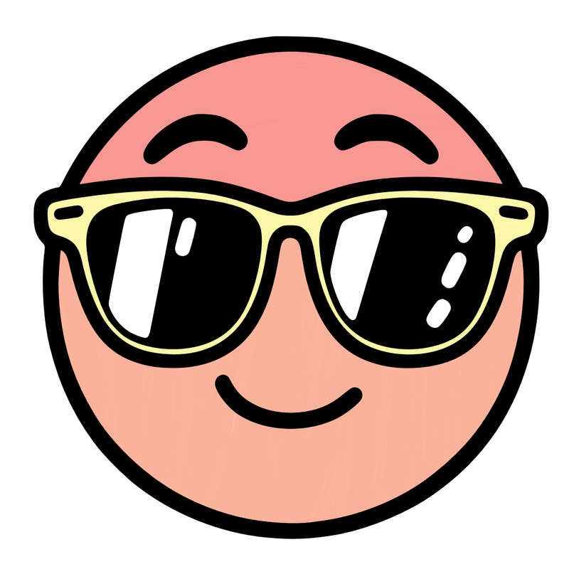 emoji with sunglasses