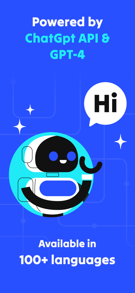 Chatbot de IA con tecnología GPT-4 y soporte para más de 100 idiomas