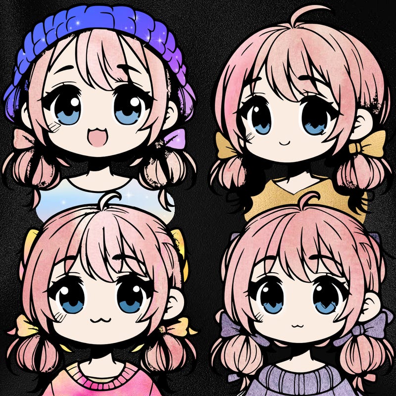 manga character girl kid