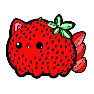 strawberry cat