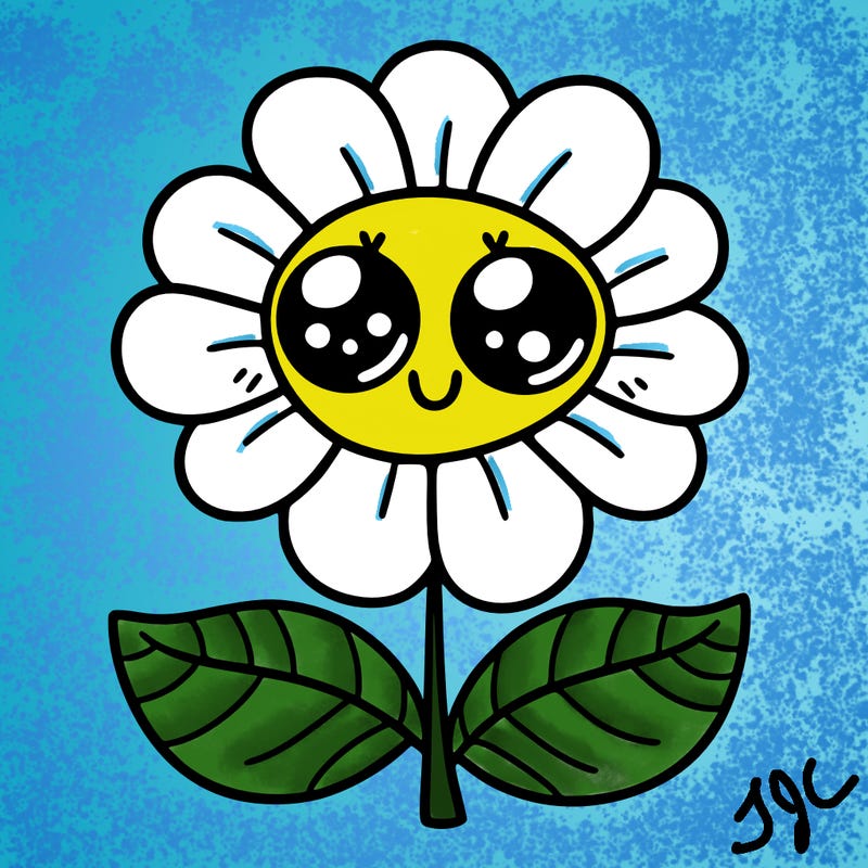 flower with eyes