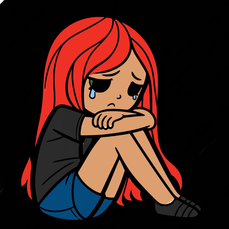 depressed girl
