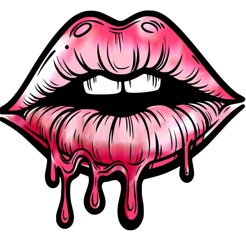 lips that look realistic and drip
