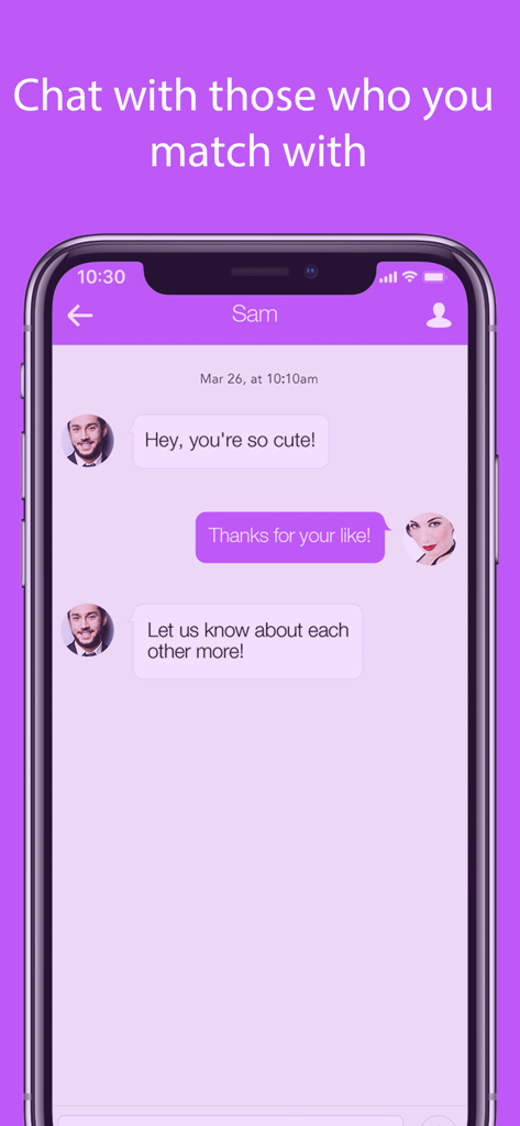 Trans - Transgender Dating - Chat-Oberfläche der Trans Dating-App zeigt eine Textkonversation zwischen zwei Matches