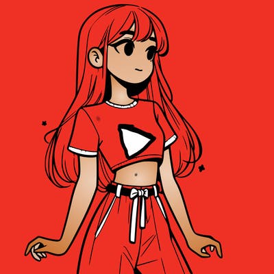 girl in a cute crop top