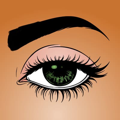 eye closed realistic