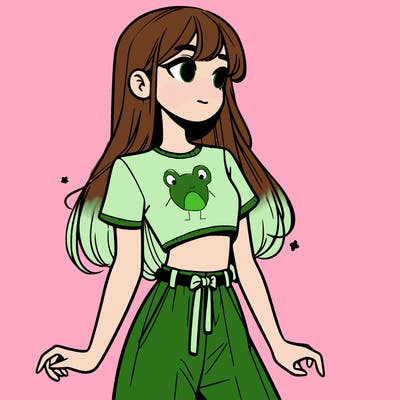 girl in a cute crop top