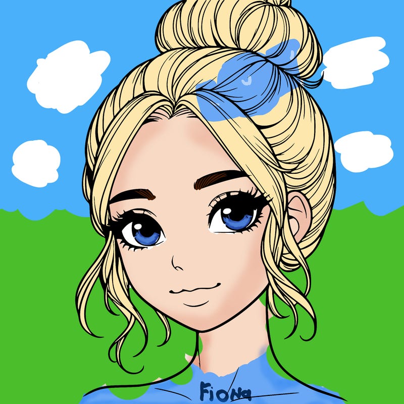 realistic pretty girl with hair in bun