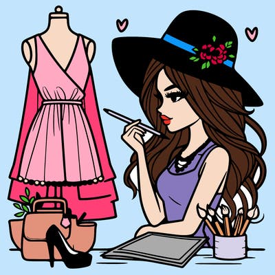 a stylish fashion designer