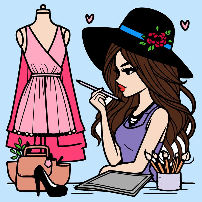 a stylish fashion designer