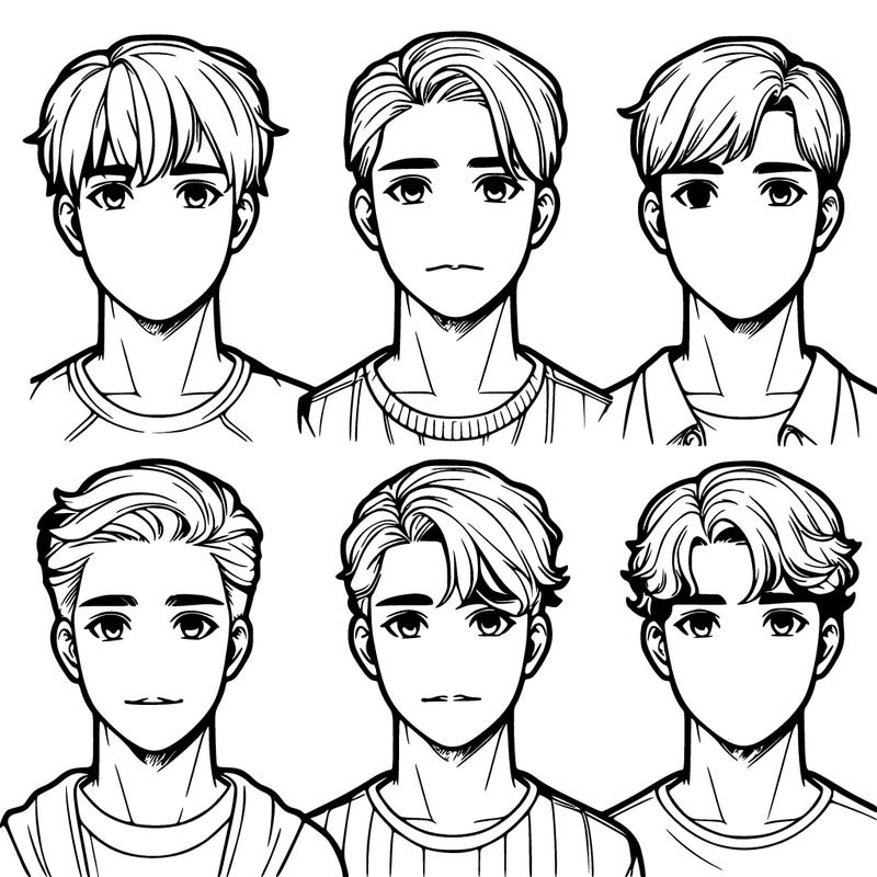 six realistic boys