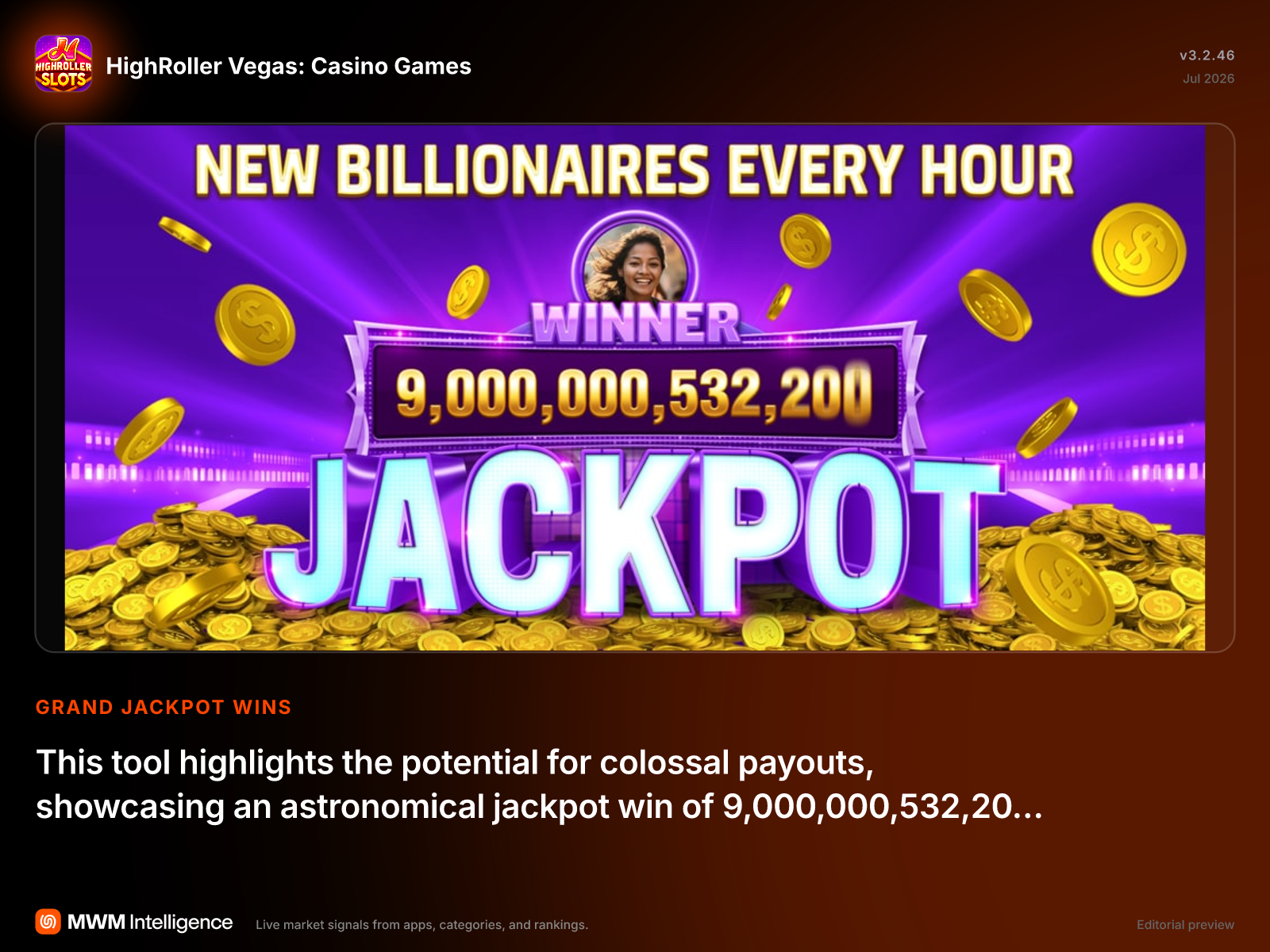 HighRoller Vegas: Casino Games - Games App | MWM