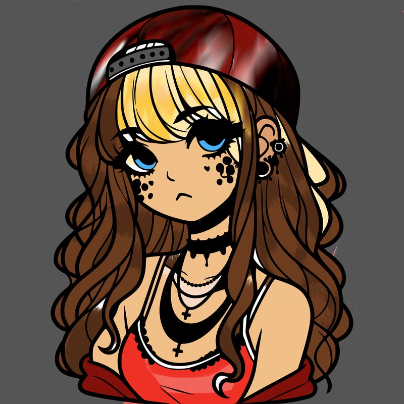 scene girl aesthetic