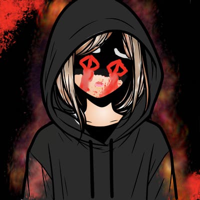 faceless girl in hoodie