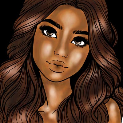 beautiful realistic girl