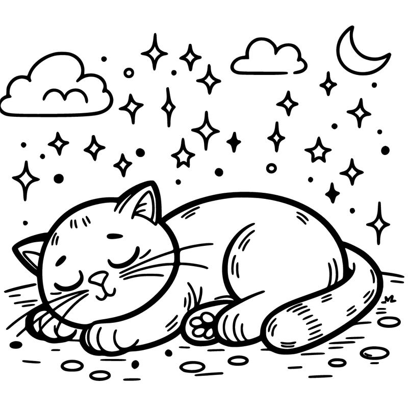 sleeping cat