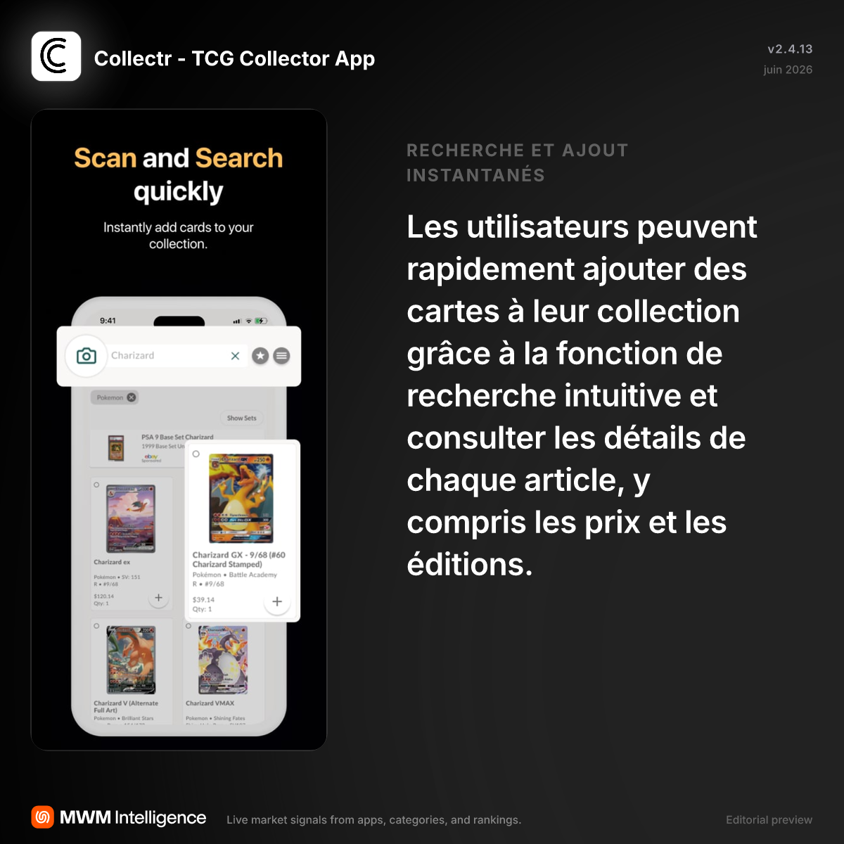 Collectr - TCG Collector App - Application Références | MWM