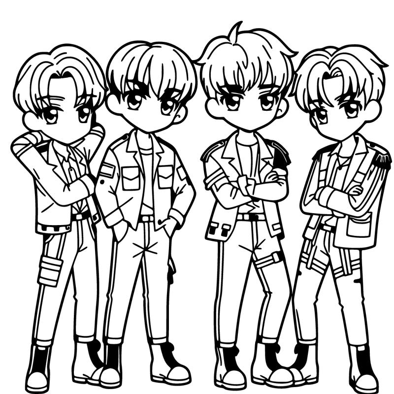 k pop bts anime