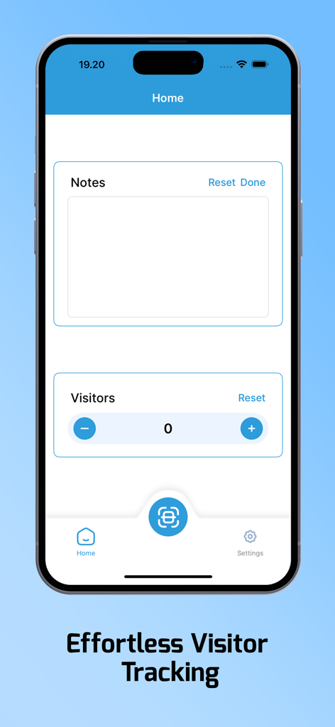 ID Scanner app interface showing visitor counter and notes for nightlife venues