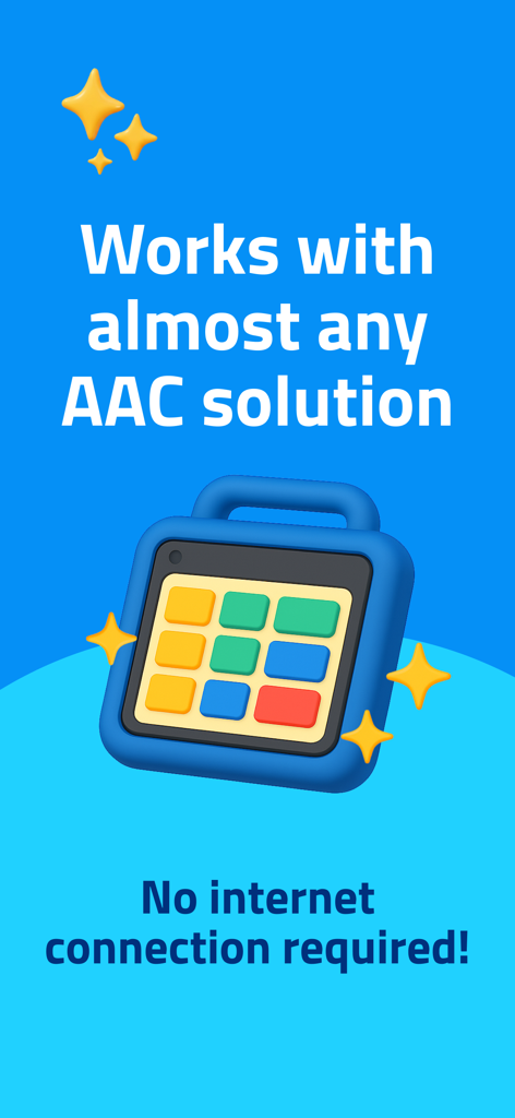 The Voice Keeper AAC - La aplicación The Voice Keeper AAC funciona con casi cualquier solución de CAA y no requiere conexión a internet