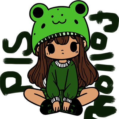a girl wearing a frog hat and some frog socks